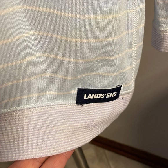LAND’S END Women’s striped RELAXED FIT  REVERSIBLE TOP.  SIZE LARGE - Picture 6 of 16